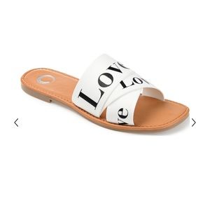 Journee LOVE sandals